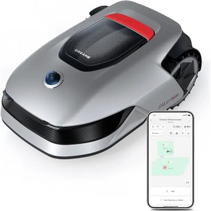 Dreame Intelligent Mähroboter A1, Rasenmäher Roboter, App-Steuerung, OmniSense-Technologie, Intuitives Bereichsmanagement, Intelligente Hindernisvermeidung