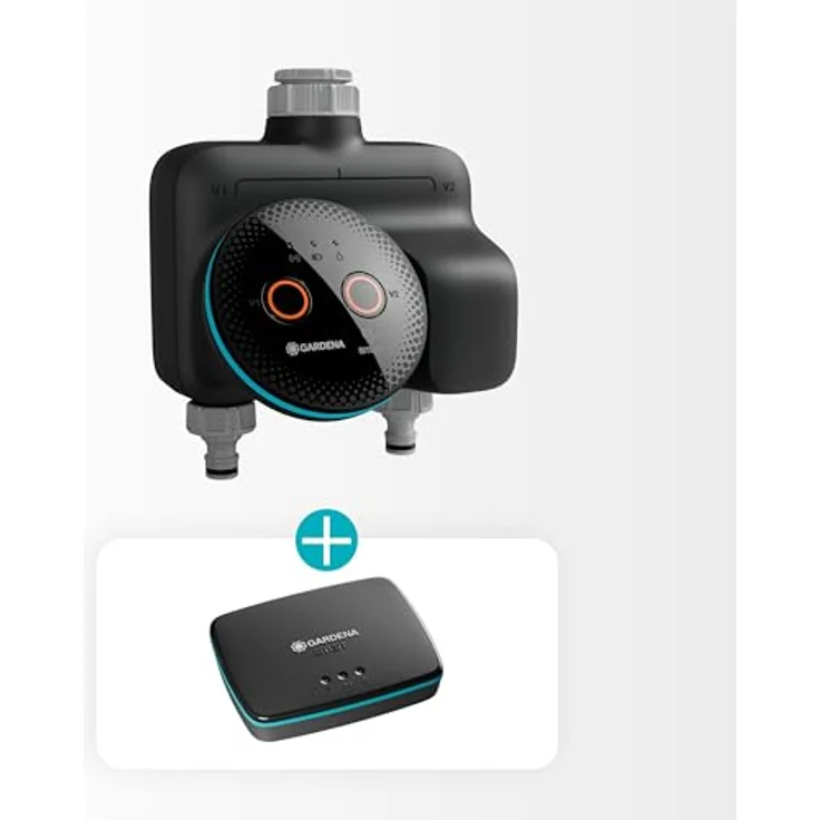 Gardena smart Dual Water Control Set, Bewässerungssteuerung für zwei Gartenbereiche, datengesteuert und Smart Home kompatibel, hochwertige Ventiltechnik – Bild 4
