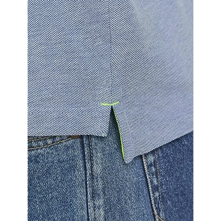 Jack & Jones Poloshirt in Bright Cobalt/S, Größe L, aus 100% Baumwolle – Bild 7