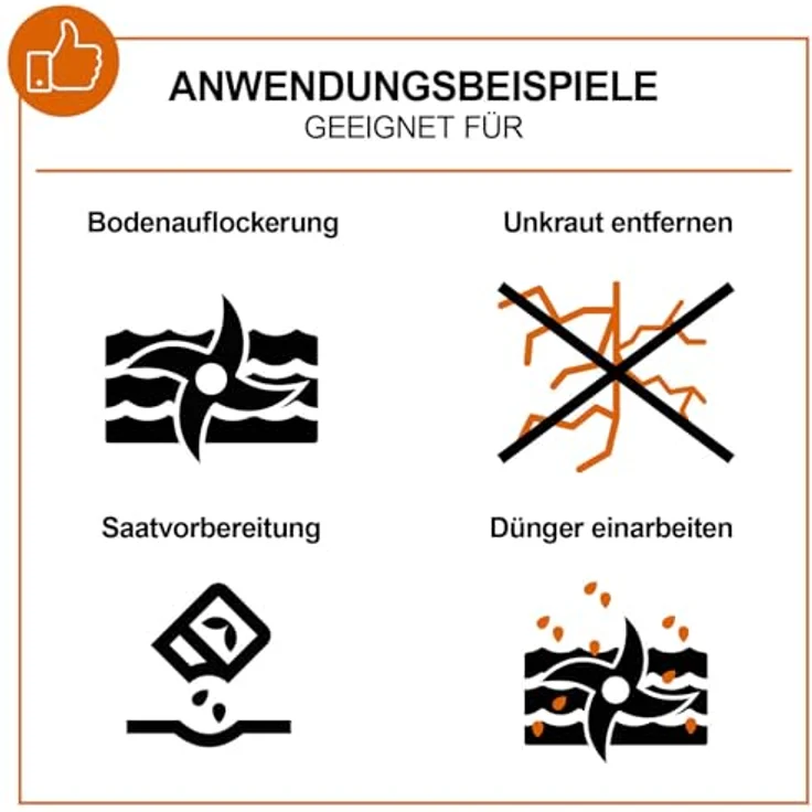 Scheppach Elektromotorhacke IXES Elektro-Motorhacke Gartenfräse IX-EH38, 360mm Arbeitsbreite, 36 cm Schnittbreite, Zusammenklappbar für einfachen Transport und Lagerung – Bild 4
