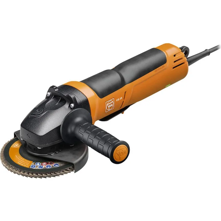 Fein Winkelschleifer CG15-125BLP Inox 72250960000, 125 mm 1500 W, Bürstenloser Motor, Anti-Vibrationshandgriff, blau