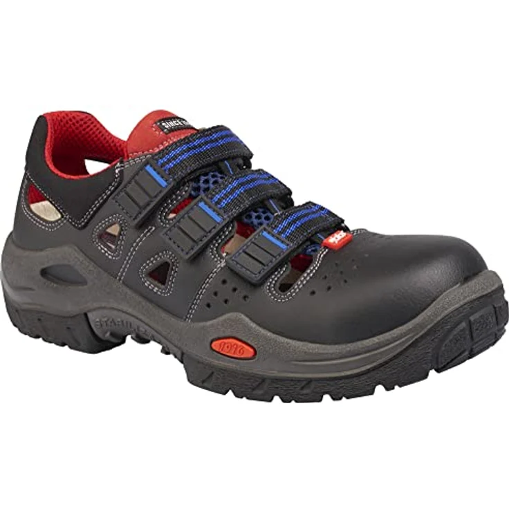Jalas 3800R Respiro S1 Sicherheitsschuhe Sandalen mit Zehenschutzkappe Aluminium, Size 37 - Antistatisch, Ergothan Stoßdämpfung, Ölbeständig, EN ISO 20345:2012, Blau – Bild 2