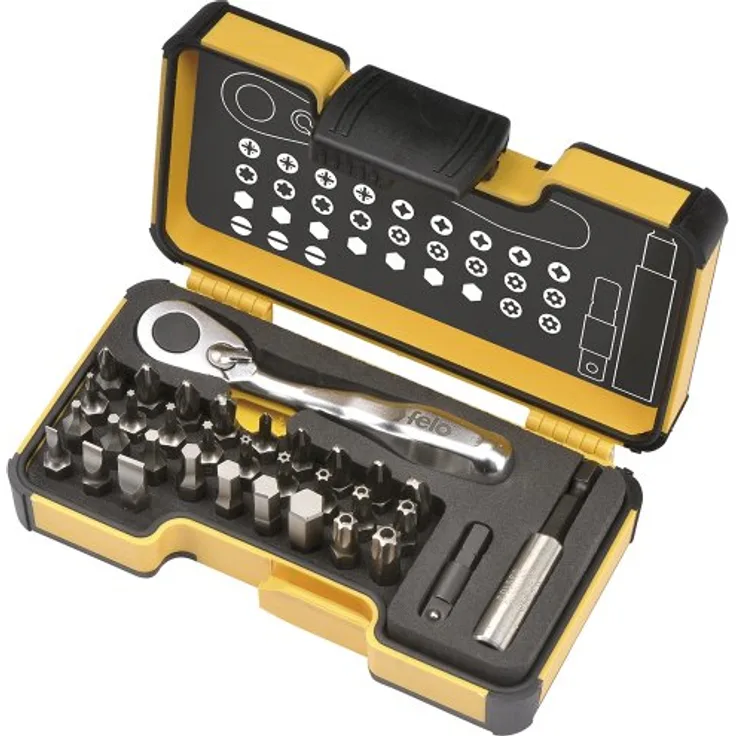 Felo XS 33 Box, 33-teilige Bitbox mit Miniratsche, 057 733 06 - Preisvergleich
