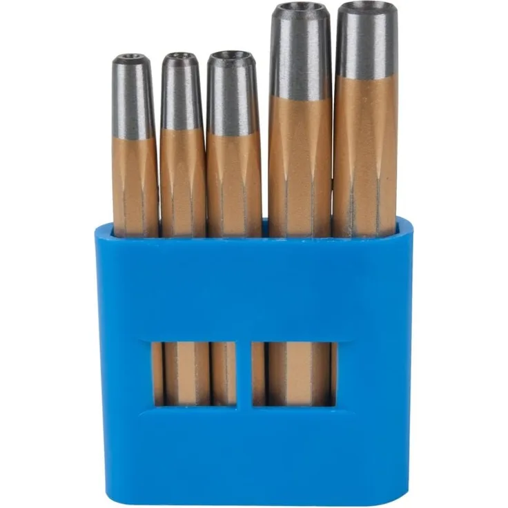KSTOOLS ks Tools Nietkopfsetzer-Satz, 5-tlg. aus Chrom Vanadium Stahl, geeignet für Nieten nach DIN 660