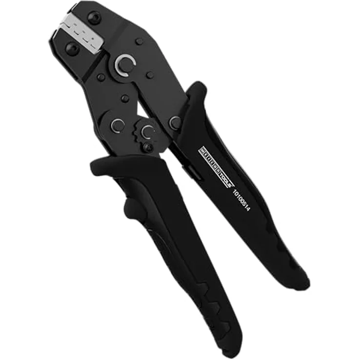 WEICON Crimpzange MC4, Zangenset für MC4-Stecker 2,5–6 mm² mit Ratschen-Mechanismus und ergonomischen 2-Komponenten-Griffen