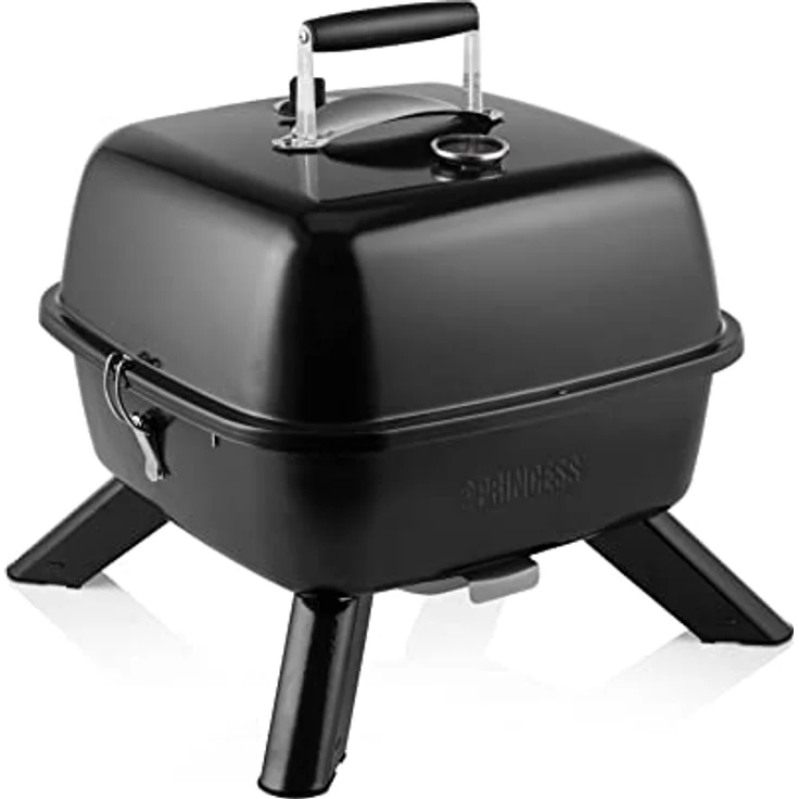 Hybridgrill - geeignet als Holzkohle/Elektro Tischgrill Garten Balkon Camping – Bild 3