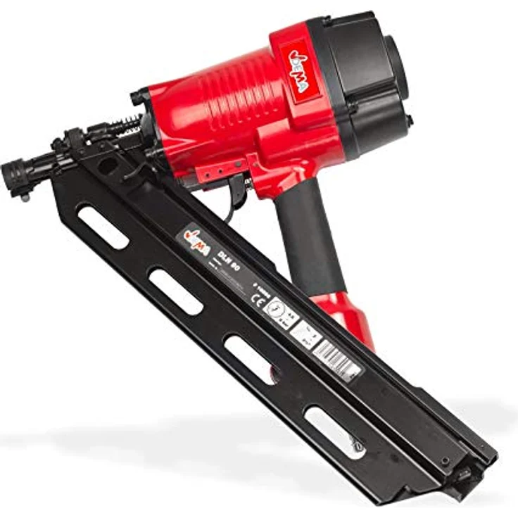 dema Druckluft Nagler Druckluftnagler 50-90 mm 34 Grad mit Koffer – Bild 3