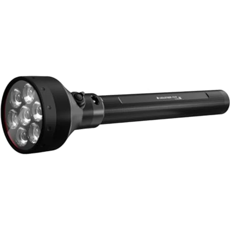 Ledlenser P21R, Hochleistungs-Taschenlampe mit 12000 lumen, 37.80 cm, schwarz, IP68, inkl. LiFePO4 Akku und Ladestation – Bild 1