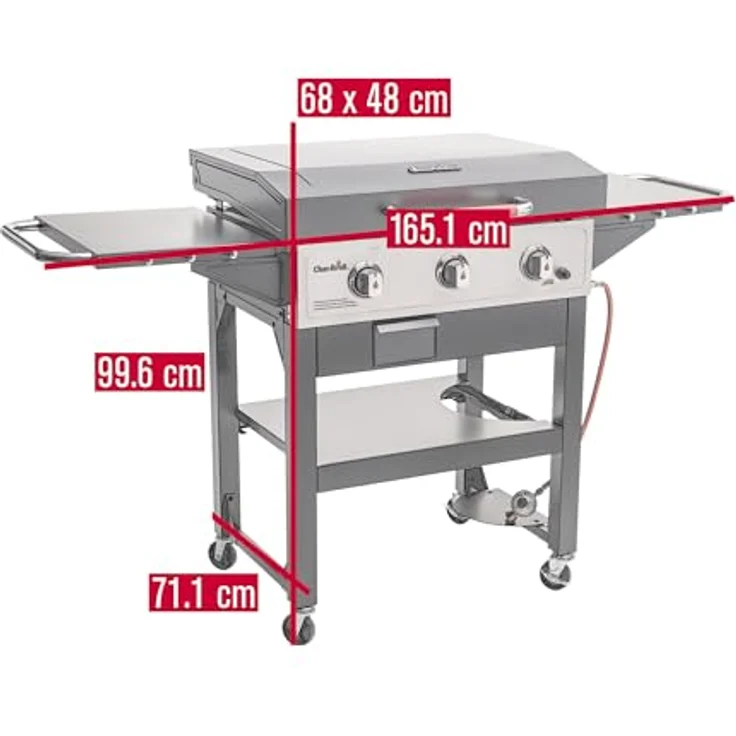 Char-Broil Gasgrill Griddle 3400 mit 48 x 68 cm Gusseisen-Grillplatte, vielseitiger Gasgrill für maximale Grillvielfalt – Bild 10