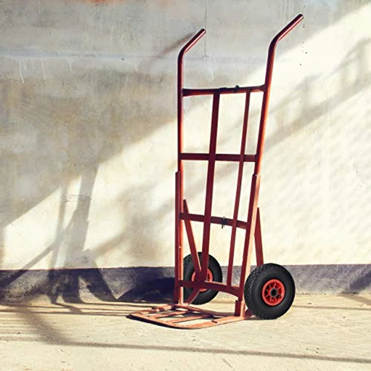 Relaxdays 2er Set Sackkarrenrad, 3.00-4, luftbereift, Ersatzrad mit Kunststofffelge, 260x85mm, Ø Achse 25mm, schwarz, 70% Gummi, 2 Stück – Bild 5