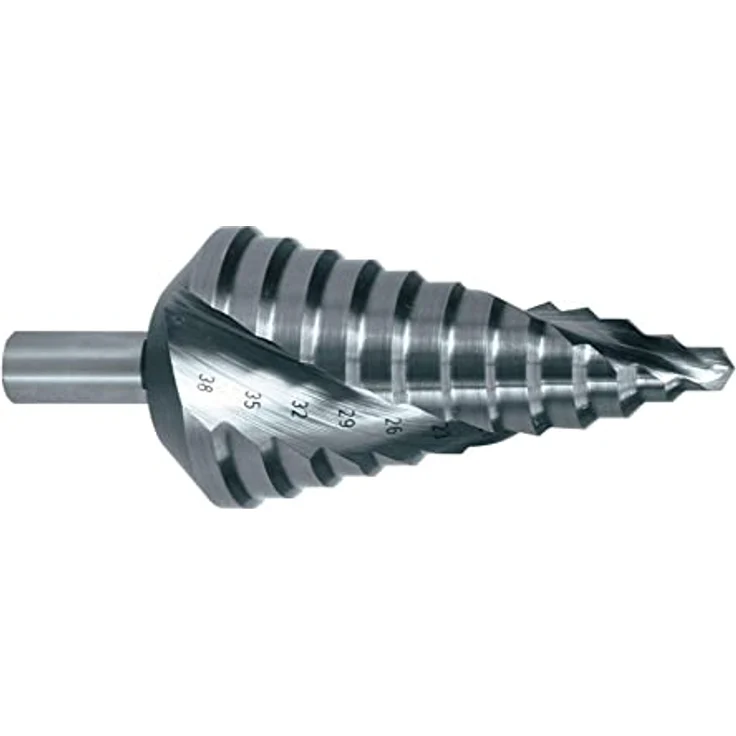RUKO 101050-9 Stufenbohrer 4 - 12 mm, HSS mit Konus, Gesamtlänge 65 mm für zentriertes Anbohren und Entgraten – Bild 1