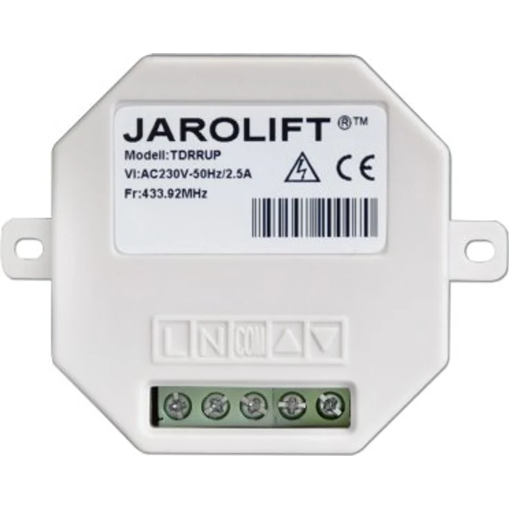 jarolift 1-Kanal TDRRUP Funkempfänger für Unterputz Rohrmotoren, 15 Senderkanäle, Rolling Code, 433,92 MHz – Bild 1
