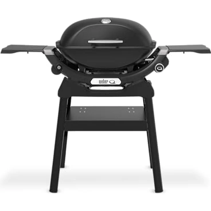 Weber Q2200N, Gasgrill mit Stand, stabiler Alugussdeckel, elektrische Zündung, Schwarz – Bild 2