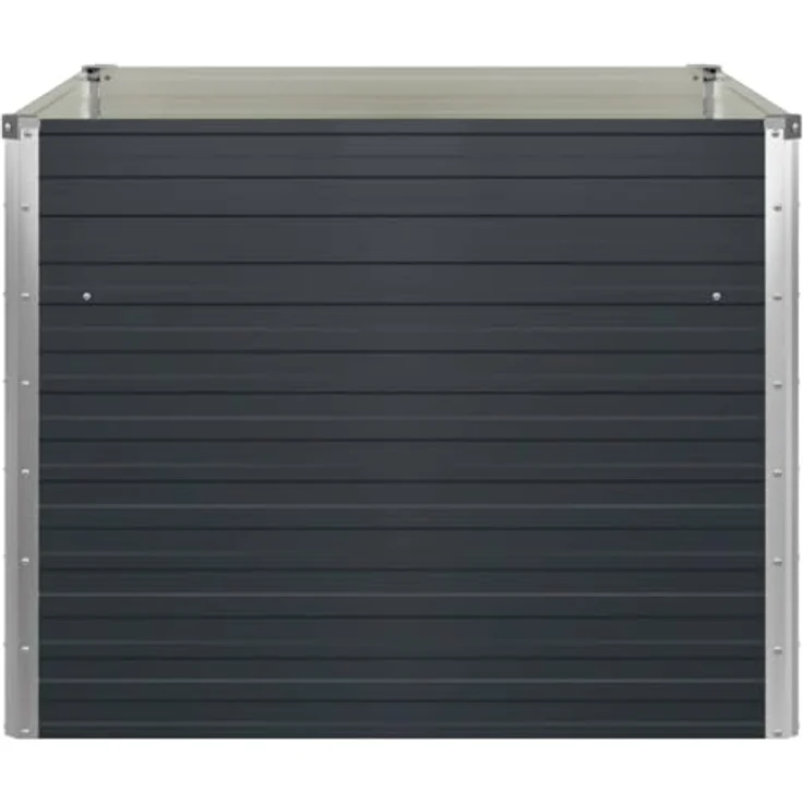 vidaXL Hochbeet Anthrazit 100 x 100 x 77 cm Verzinkter Stahl – Bild 8