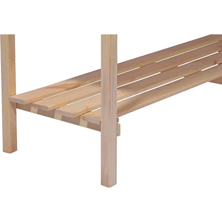 dobar® 58175FSCe breites Hochbeet XL aus Holz |Erhöhtes Gemüsebeet | Kräuterbeet aus Holz | Pflanzkasten für Balkon/Garten/Terrasse | Salatbeet für die Anzucht | 117 x 40 x 78 cm | Natur – Bild 4