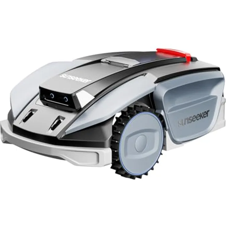 Sunseeker Mähroboter 'S5', kabelloser Rasenmäher mit Vision-AI-RTK, All-Wheel-Drive, bis zu 1600 m² Flächenleistung, wetterfestes IPX5-Design
