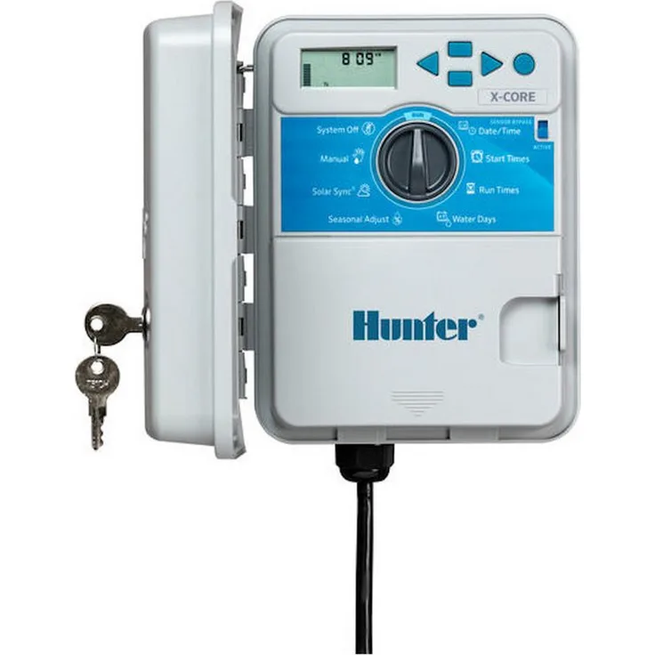 Hunter Bewässerungssystem Steuergerät X-Core, 8 Stationen, Outdoor-Modell