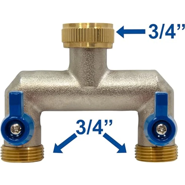 S & M 551352 Dual 3-4 Buchse 2 männlichen Ausgänge 3-10,2 cm Bewässerungszubehör – Bild 3