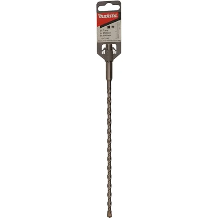 Makita Hm Bohrer v-plus, ø 7,0 mm, 250 mm Länge, SDS-plus, Hochgeschwindigkeitsbohren mit Zentrierspitze – Bild 2