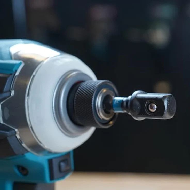 Makita Adapter 3/8' 4KT - 1/4' 6KT, Hochlegierter S2-Spezialstahl für Schlagschrauber – Bild 5