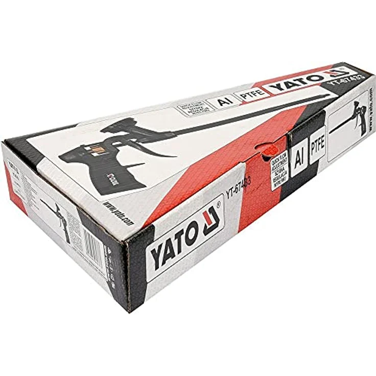 Yato Montagepistole, PTFE beschichtete PU-Schaumpistole mit Einhanddosierung und ergonomischem 2-Komponentengriff – Bild 3
