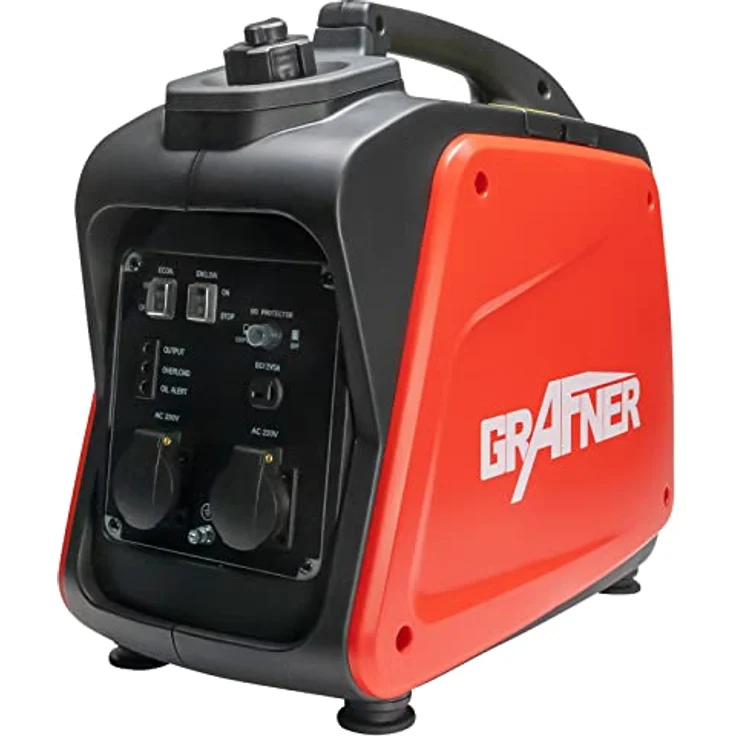 Grafner Stromerzeuger Inverter Generator 2200 W, Benzinbetrieb 4 Takt, Invertertechnologie, leicht robust, digitaler Notstrom Aggregat – Bild 2
