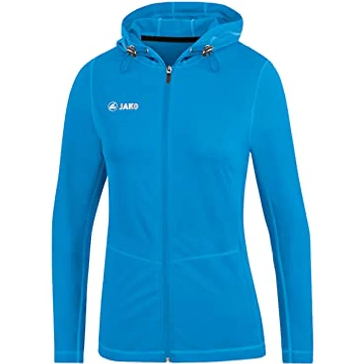JAKO Damen Kapuzenjacke Run 2.0, Polyester-Stretch-Jersey, blau – Bild 2