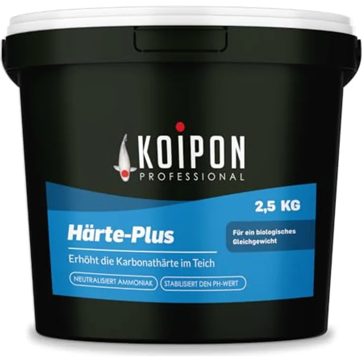 KOIPON KOIPON Härte-Plus Teichpflege zur Stabilisierung von KH- & pH-Wert, KH-Wert erhöhen, Ammoniak reduzieren, Made in Germany