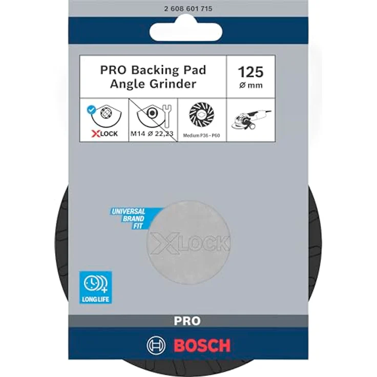 Bosch Professional Stützteller mittelhart (X-LOCK, Ø125 mm) - Preisvergleich – Bild 2