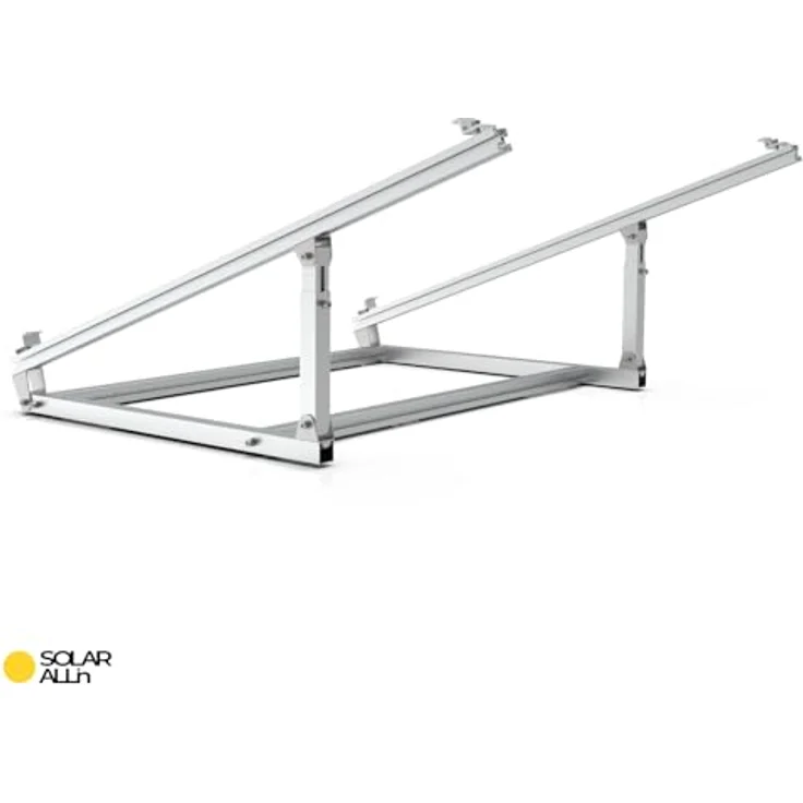 smartEC SOLAR ALLin Universal Montage-Set für Solarmodule - Befestigungssystem für PV-Anlage Balkonkraftwerk flexibel einsetzbar - Höhere Anlagen-Effizienz durch Flexible Ausrichtung - 30 & 35mm Rahmenstärke - Einfache Montage - Geringes Gewicht - Hohe Stabilität – Bild 4