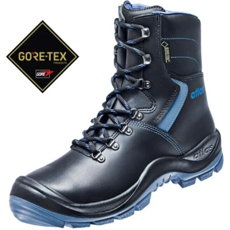 Atlas Stiefel GTX 935 Gore-Tex S3, Sicherheitsstiefel Weite 10 Größe 43, wasserdicht und atmungsaktiv mit ICE-AGE Laufsohlensystem