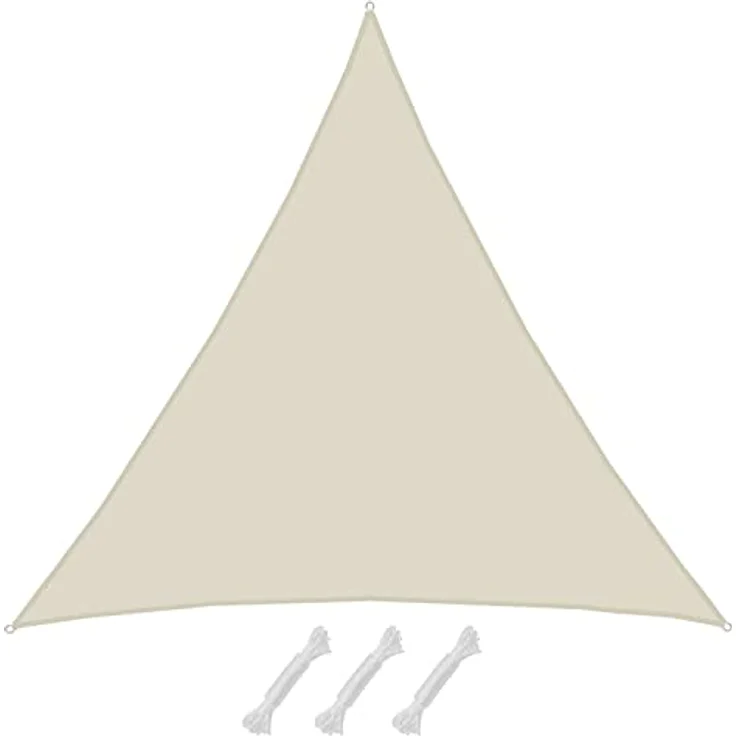 AMANKA 98% UV Schutz: 8x8x8 Sonnensegel Dreieckig Wasserdicht - Terrassendach Sonnenschutz Dreieck - Sonnensegel Garten Sonnenschutz für Trampolin Sonnensegel Pergola D Ring Dreieckig Sonnensegel Pool – Bild 1