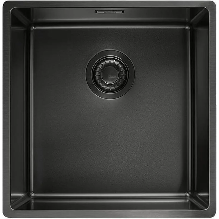 Franke Einbaubecken Mythos Masterpiece BXM 210 / 110-40, Edelstahl PVD Anthracite, Druckknopfventil, schmaler Beckenradius 12 mm, 3-in-1 Montageoptionen