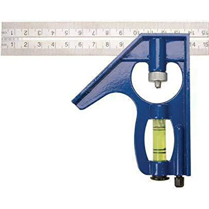 Silverline Profi Kombinations-Anschlagwinkel 150 mm, gehärteter Stahl mit Wasserwaage und metrischen/zölligen Einteilungen – Bild 7