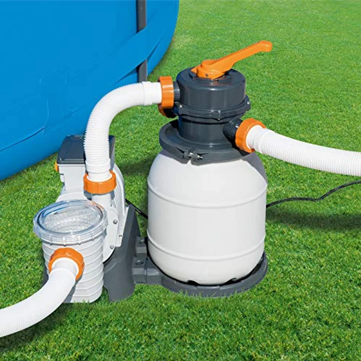 Bestway Flowclear Sandfilteranlage Sandfilterpumpe Schwimmbad 5.678 l-h 58497 – Bild 6
