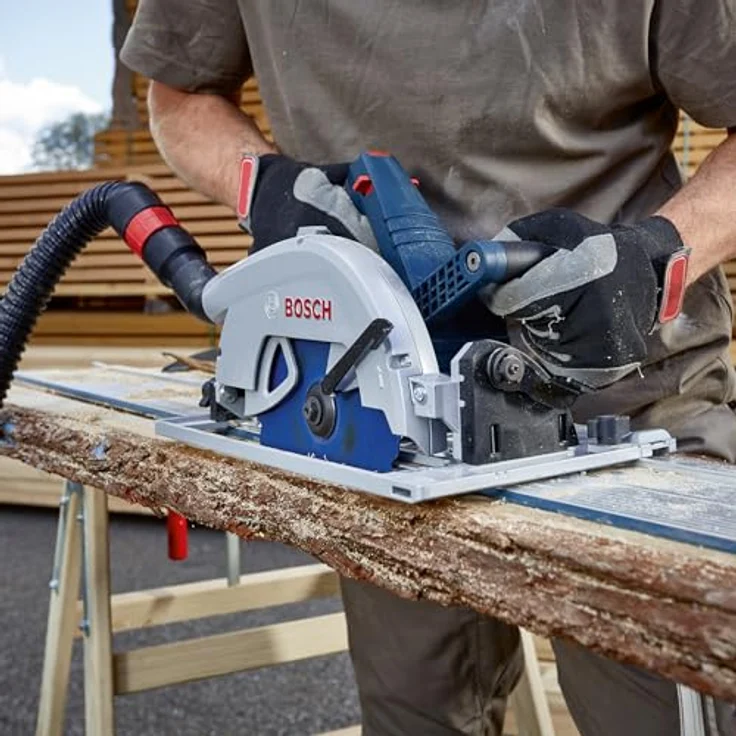 Bosch Professional 18 V System Akku-Kreissäge GKS 18V-68, beste Schnittleistung mit 70 mm Schnitttiefe, ergonomischer Hilfsgriff – Bild 3