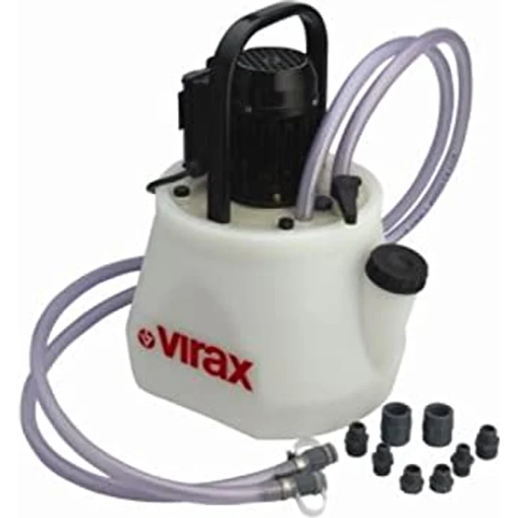 Virax Entkalkungspumpe, Wasserpumpe 15 L mit IP54 Motor, stoßfestem Behälter und praktischem Tragegriff – Bild 2