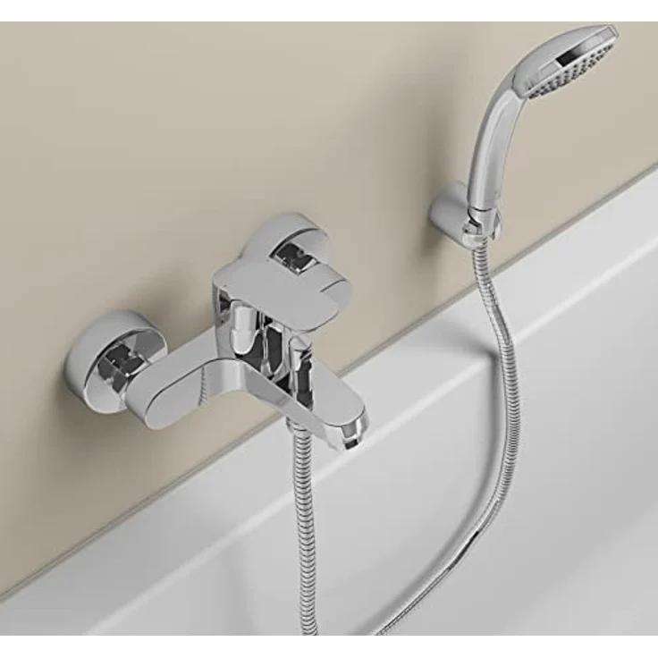 Ideal Standard Ceraflex Aufputz Badearmatur, Chrom, mit Eco-Einstellung und Heißwassertemperaturbegrenzer – Bild 6