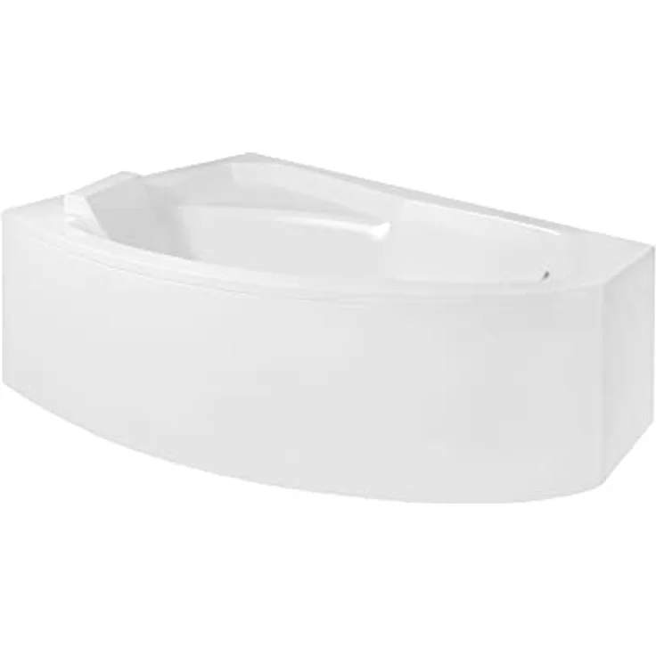 KOLMAN Badewanne RIMA Eckbadewanne 170x110 Links mit AcrylSchürze, Premium Original Acryl Wanne Siphon 5mm Reinweiß – Bild 4