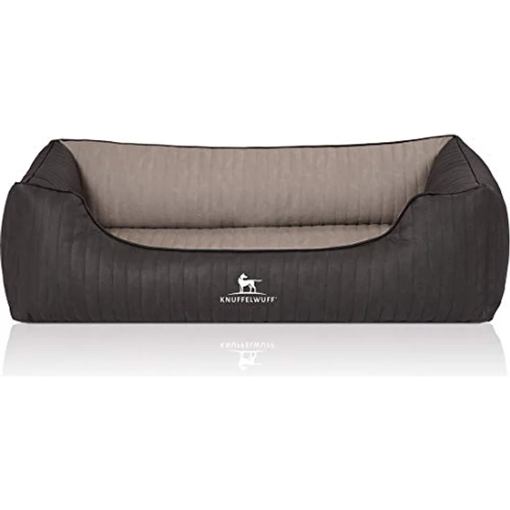 Knuffelwuff Orthopädisches Hundebett Outback XL 105 x 75cm Schwarz/Grau - Abnehmbarer Bezug - leicht zu reinigen - für große, mittelgroße und kleine Hunde – Bild 2