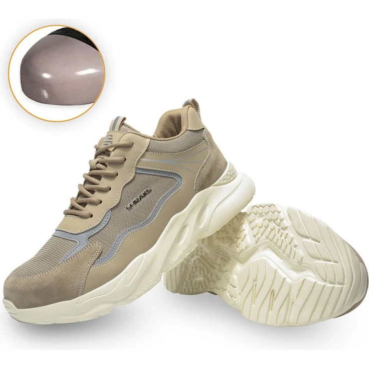 Shraks Shraks™ Moda Sicherheitsschuhe Bequem, Stahlkappe, Rutschfest,ISO20345 Arbeitsschuh, schwarz