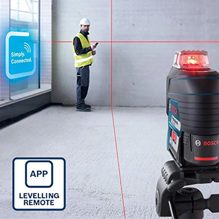 Bosch Professional Linienlaser GLL 3-80 C (m. App-Funktion, Arbeitsbereich: bis zu 30m, 4 Batterien, AA, im Karton) – Bild 7