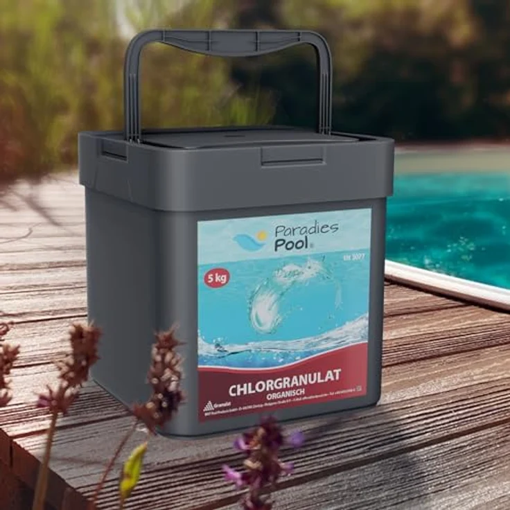 Paradies Pool Chlor Schnell Granulat für Pool 5 kg organisch (W6) – Bild 8