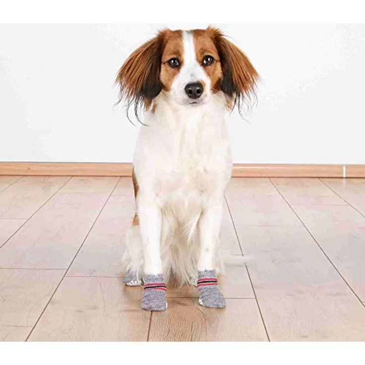 Trixie 19505 Hundesocken, Anti-Rutsch, L–XL, 2 St., grau – Bild 4