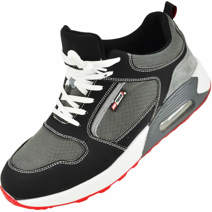 AWTools Neonschuhe Neon 45, leichte Arbeitsschuhe mit Stahlkappe, rutschfester Sohle, EN ISO 20345:2011 zertifiziert