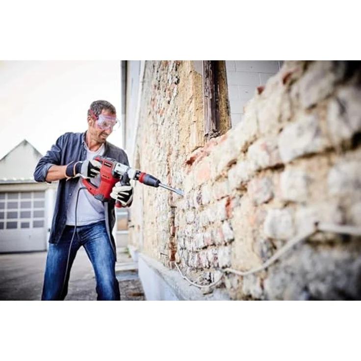 Einhell Abbruchhammer TE-DH 12 (1.050 W, Schlagzahl 4.100 U-min, 12 Joule, SDS-max-Werkzeugaufnahme, inkl. Spitz- und Flachmeißel, inkl. E-Box) – Bild 4