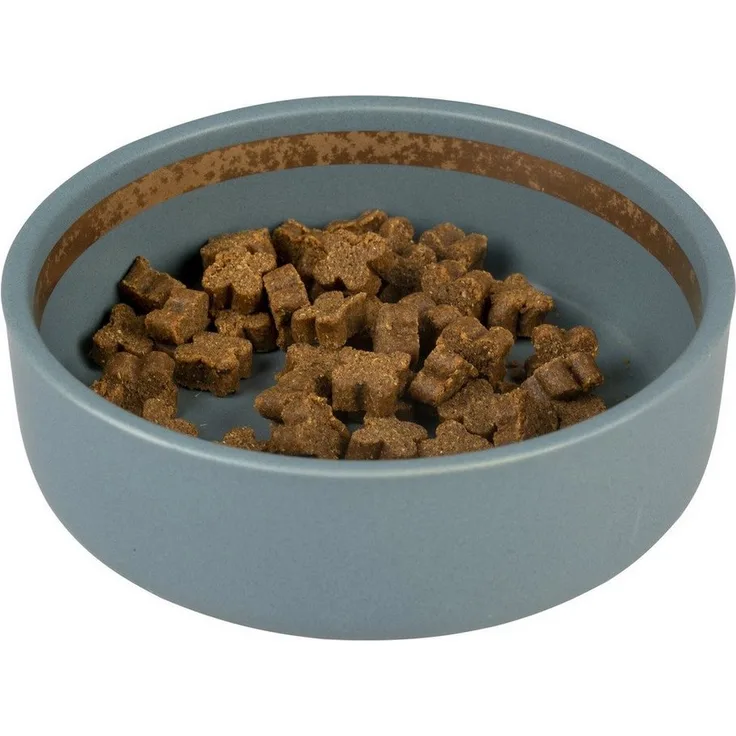DUVO+ Futternapf Stone Hush, Keramikteller mit 350ml Fassungsvermögen, blau