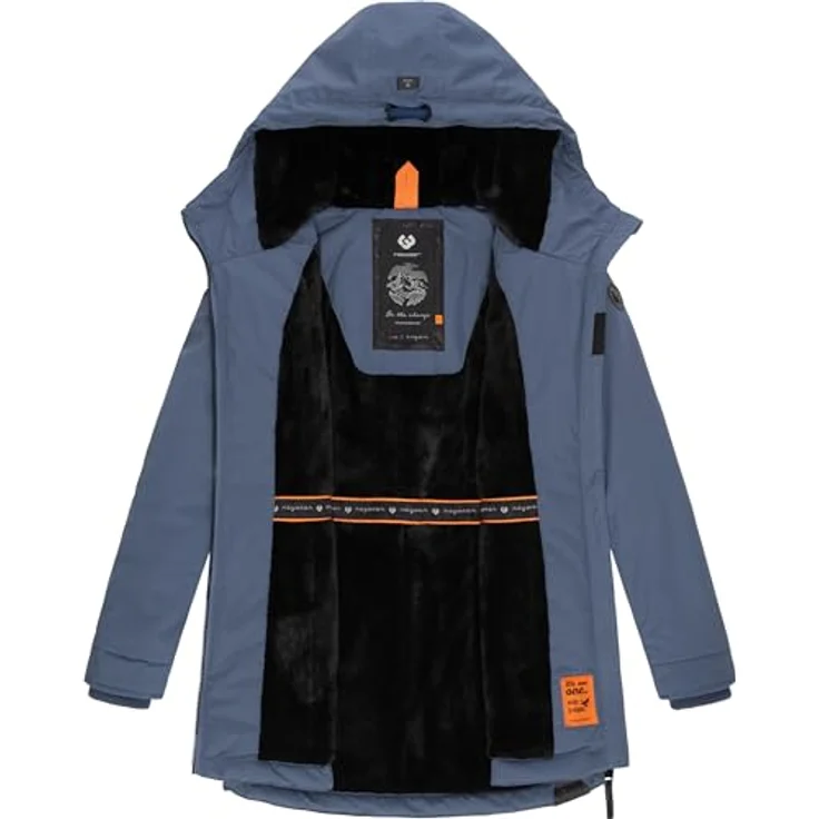 Ragwear Winterjacke Zuzka - Wasserdichter Winterparka mit Teddyfleece Innenfutter, floral – Bild 5
