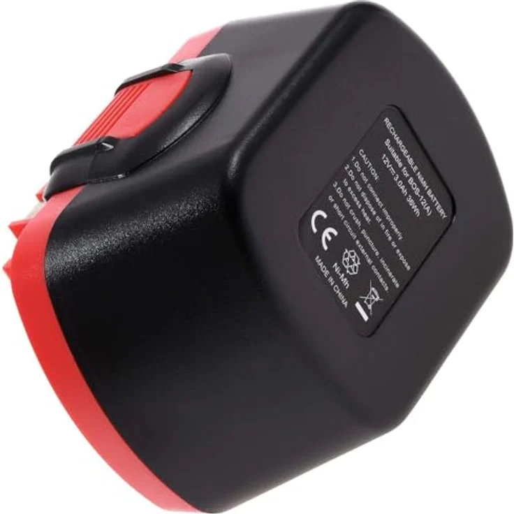 akku-net Akku für Bosch Typ 2607335675 NiMH, 12V, 3000mAh, robust, schwarz – Bild 2