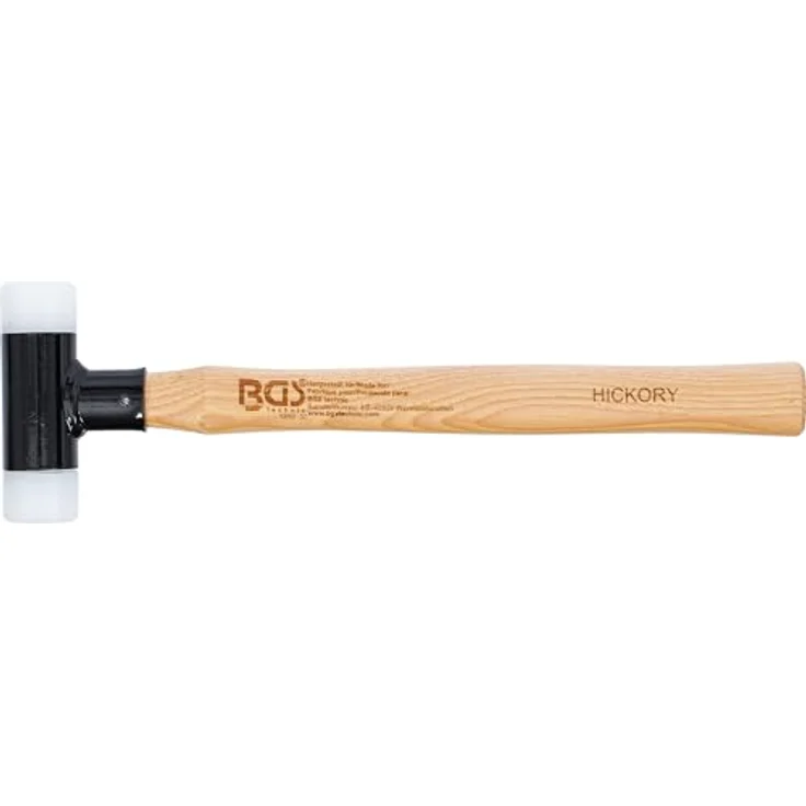 BGS 1859-30 | Schonhammer | Hickory Stiel | Nylonkopf | Ø 30 mm | Kunststoffhammer – Bild 6